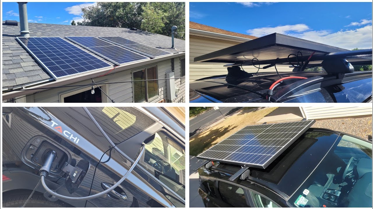 2. Roof rack solar panel to extend PHEV range - YouTube