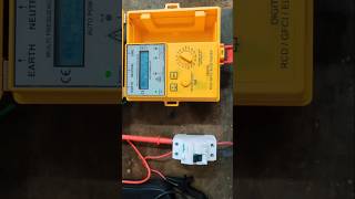 Trip in 0.009 sec | RCCB Testing #electrical #rccb #elcb #shorts