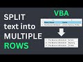 Excel VBA: Automatically Split Delimited Text into Multiple Rows