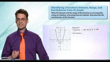 Domain, Range, End Behavior