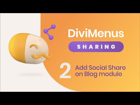 DiviMenus Sharing - 02 Add Social Share on Blog module