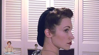 Easy 1940's Snood Hairstyle | Hair Tutorial