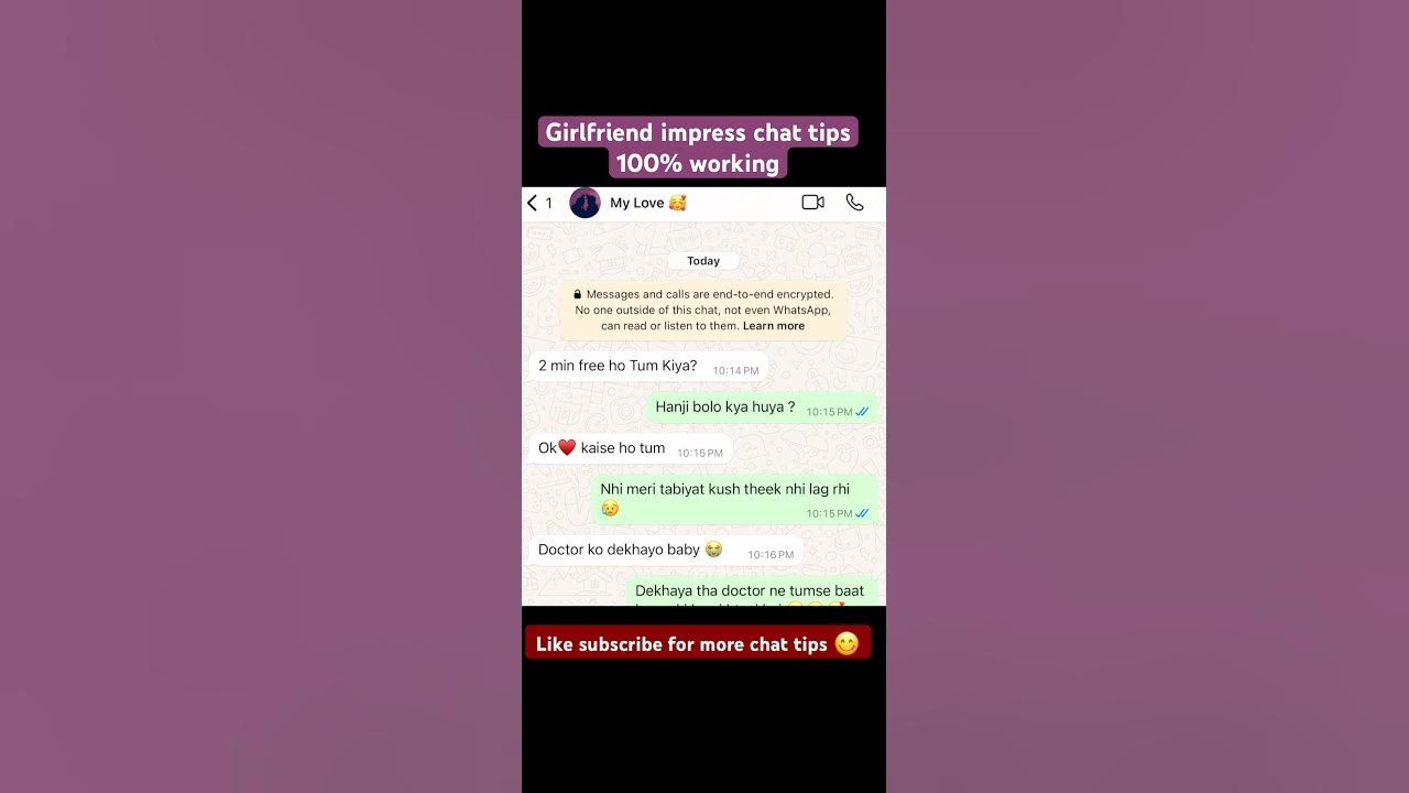 How to impress girlfriend 100% working tips #gfchat #girlfriends #chat ...