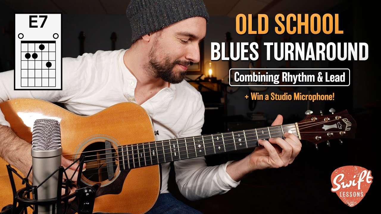 Old School Acoustic Blues Turnaround - Combining Lead & Rhythm!