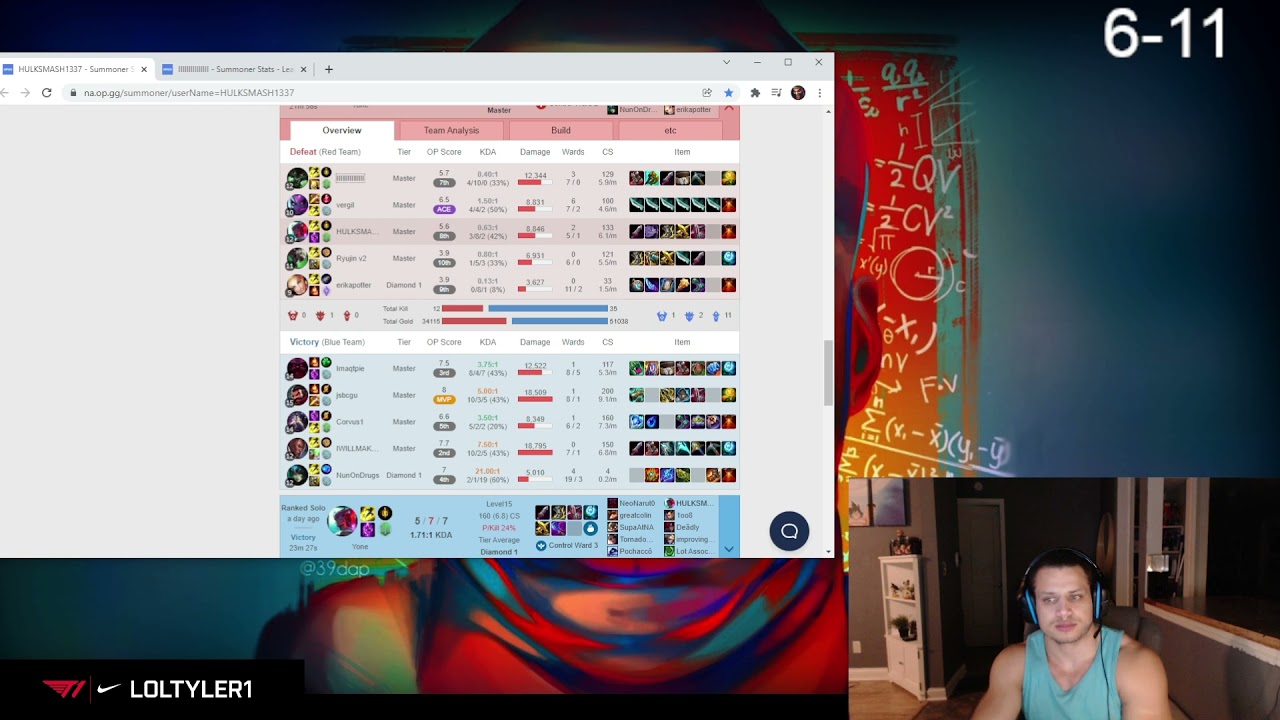 Imaqtpie Top Lane beat Tyler1's 900LP Challenger Warwick Paranellyx