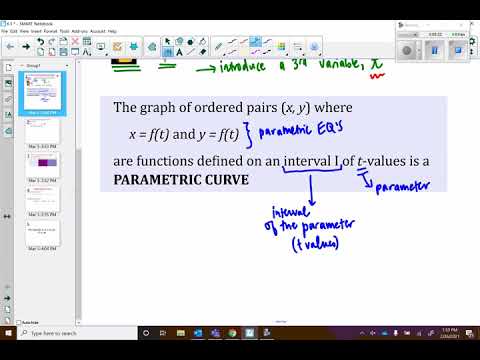 6.3 Parametric Equations and Motion