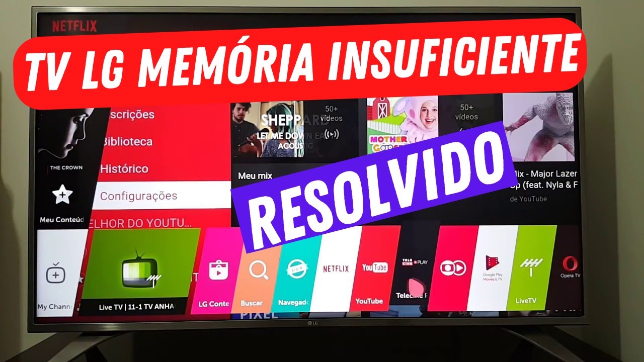 SMART TV LG APARECENDO MEMORIA INSUFICIENTE COMO RESOLVER O PROBLEMA