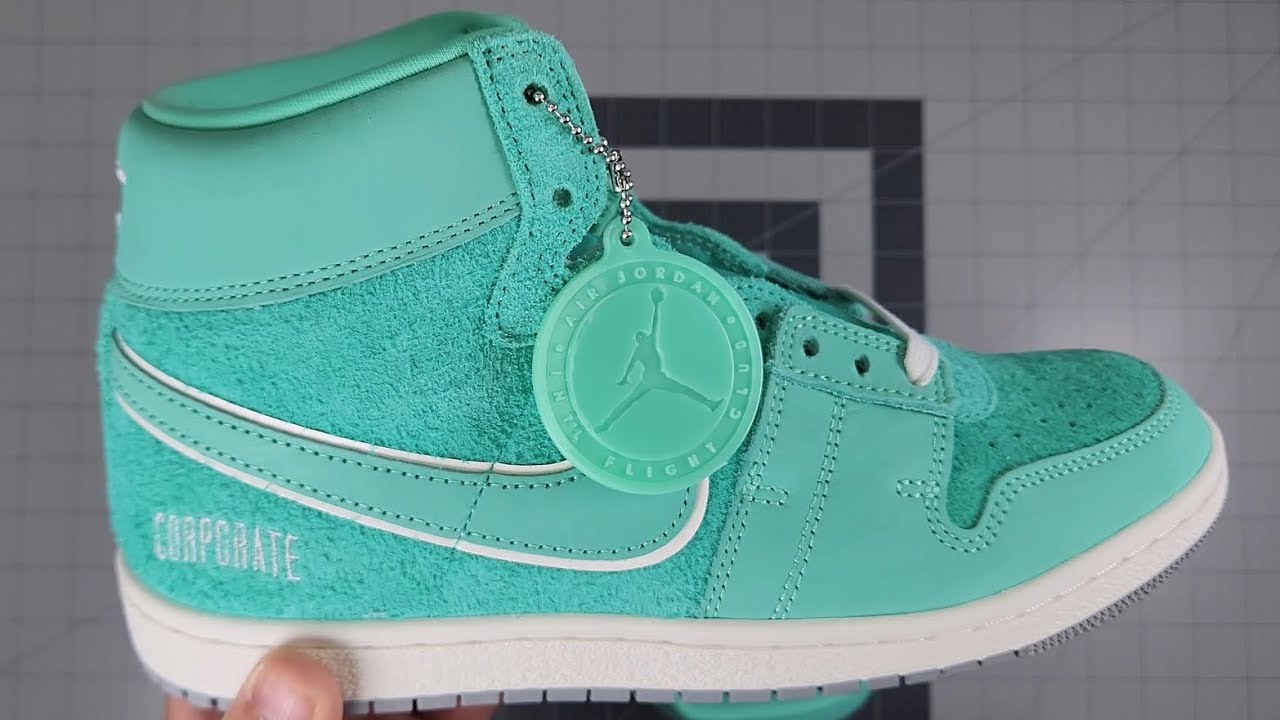 Men\'s Jordan‎ Air Ship PE Corp. SP F J2384-Teal- Brand New In Box-Size 10.5 Corporate Jordan Air Ship main image 2