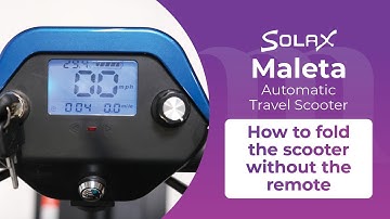 Solax Maleta - How to fold automatically without a remote