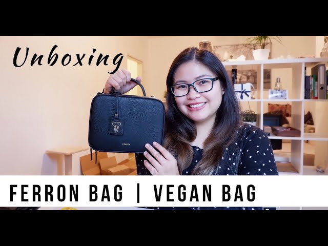 FERRON Signature Crossbody Vegan Bag - Black