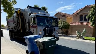 Earth Day Special! City of phoenix garbage trucks in action