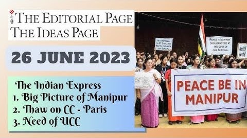 26th June 2023 | Gargi Classes The Editorials & Idea Analysis | By R.K. Lata