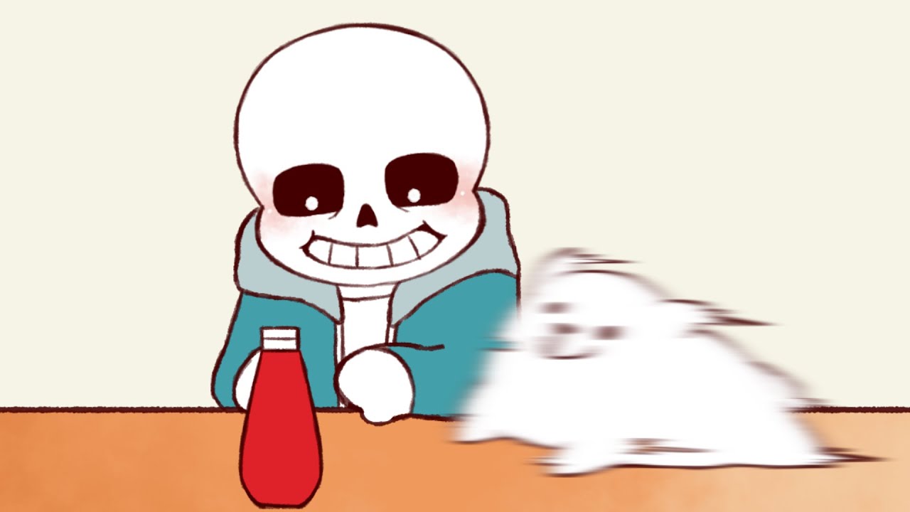 手描き ケチャップが取れないサンズ のループアニメ Undertale Youtube