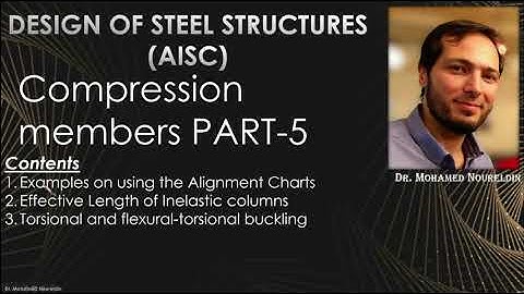 12-Compression members PART-5-Alignment Charts and Effective Length of Inelastic columns
