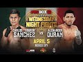 Live on proboxtv carlos tiburon sanchez vs alexander duran