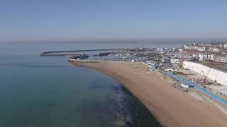 Ramsgate habour and town drone aerial film