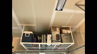 More In The Description FLEXIMOUNTS 3x6 Overhead Garage Storage Adjustable Ceiling Storage Rack...