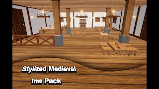 Stylized Medieval Inn Pack - Unity Asset | Animatics Asset Store