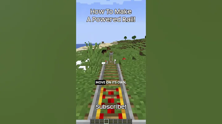 How To Make A Powered Rail In Minecraft!