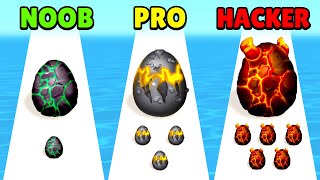 🤢 NOOB vs 😎 PRO vs 😈 HACKER - Egg Rush | Download App Store APK screenshot 3