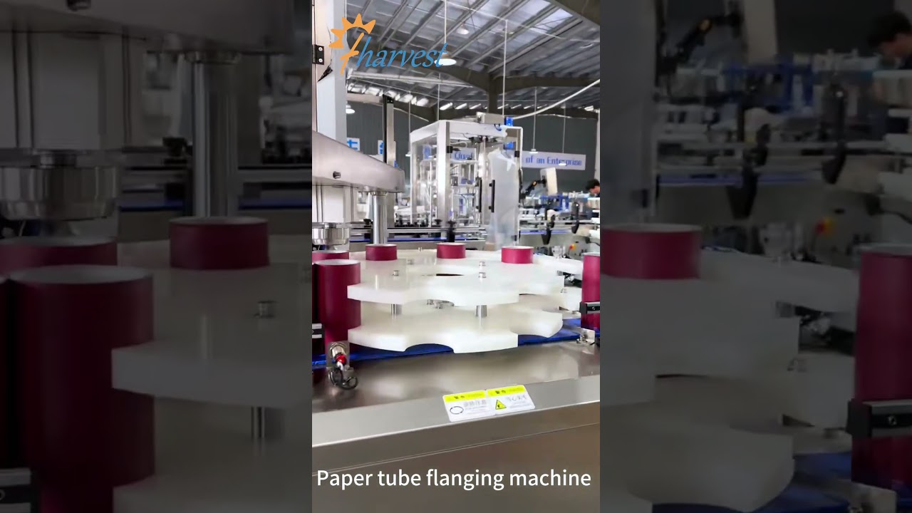 Paper Tube Flanging Machine , Automatic Paper Can Flanger Machine , Can flaring machine 