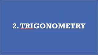 DBM10013 - 2. Trigonometry part 1