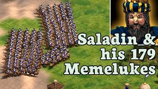 Saladin and his 179 Memelukes