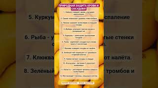 ПРИРОДНАЯ ЗАЩИТА КРОВИ И СОСУДОВ!!! #зож #здоровье #защитакрови #сосуды #витамины #пп #еда #шортс