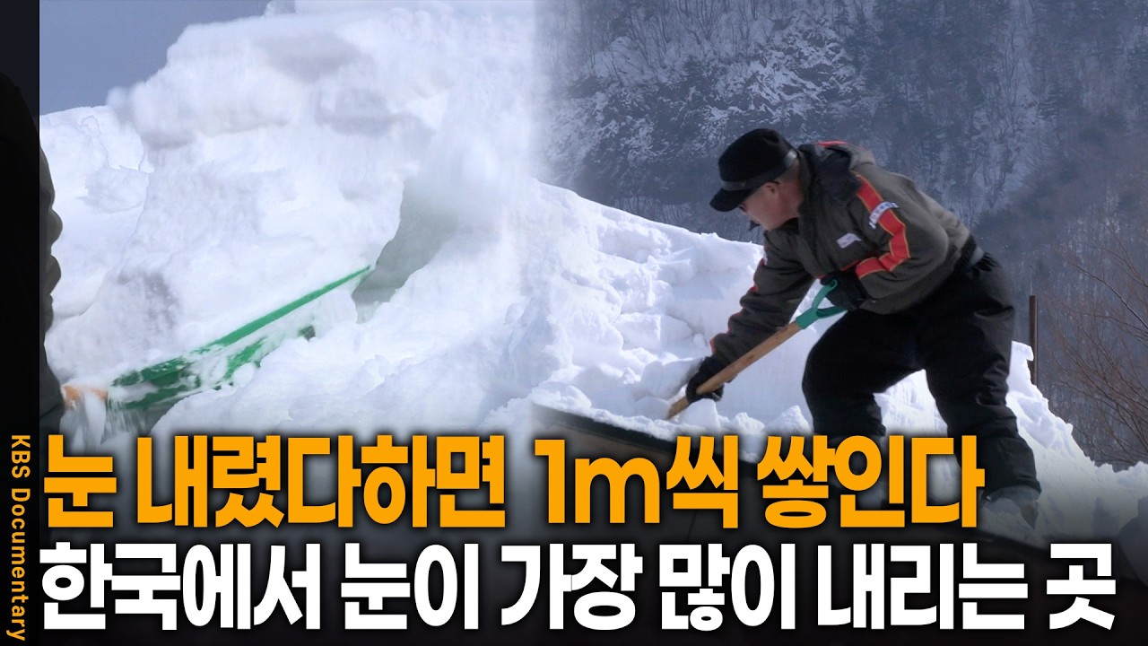 하룻밤 사이에 1m 눈폭탄이 쏟아졌다. 대한민국에서 눈이 가장 많이 내리는 곳 가봤더니| KBS 사람과 사람들 20160217 방송