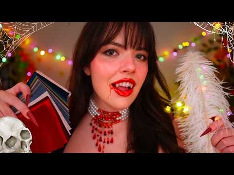 ASMR Designing Your Halloween Costume🩸🕸️💀 (personal questions, color analysis, measuring)
