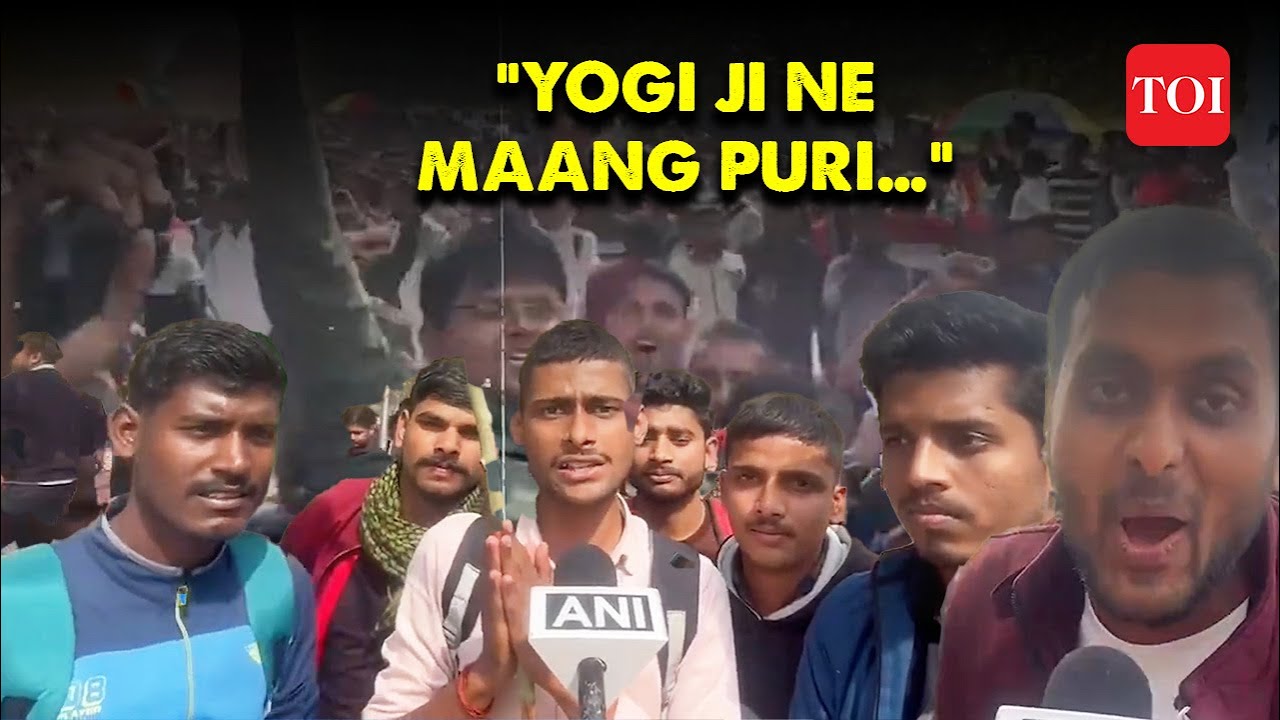 UP Police Exam Cancelled: Candidates break into crazy celebration as CM Yogi cancels police exam