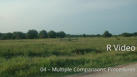 R-04: Multiple Comparisons Procedures