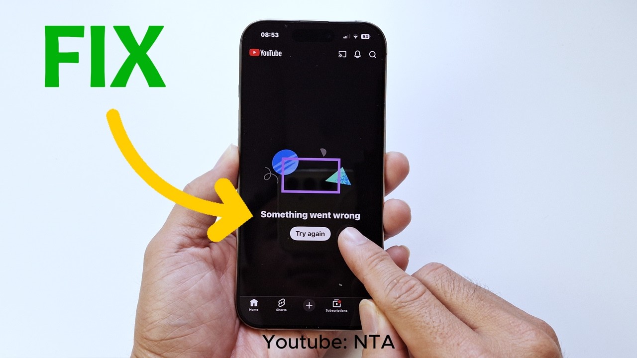 Fix Youtube Something went wrong Tap to retry on iPhone - YouTube