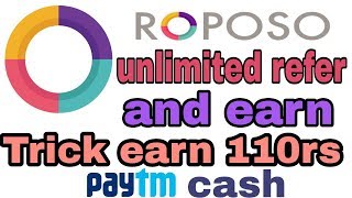 Roposo app unlimited refer and earn Trick without root  【Tricks Area loot】 screenshot 2