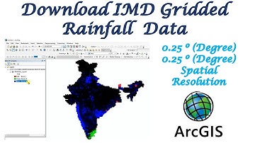 How to download IMD gridded rainfall data || Open NetCDF rainfall data in ArcMap ||