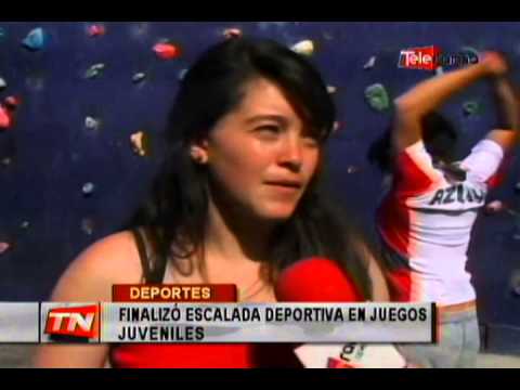 Finalizó escalada deportivo en juegos juveniles