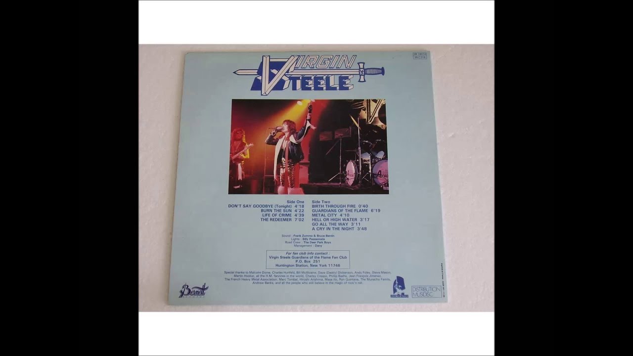 VIRGIN STEELE a cry in the night