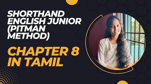 Shorthand English class in tamil Chapter 8 | Stroke S and Z | free course
