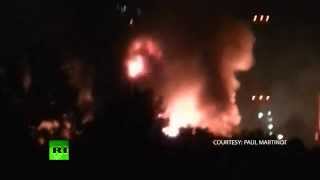 Massive explosion Shell inferno hits factory in Netherlands