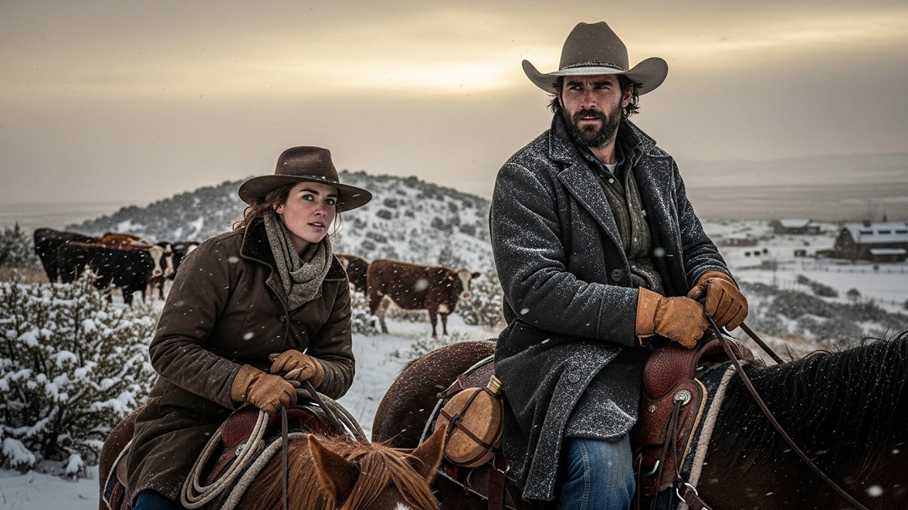 He Limped Through Snow To Save His Frozen Herd, She Rode Out And Helped Him Bring Them In