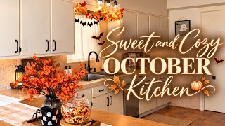 🧡🍂 Decorating My Kitchen for October | Cozy Fall Home | Sweet Halloween Decor Ideas