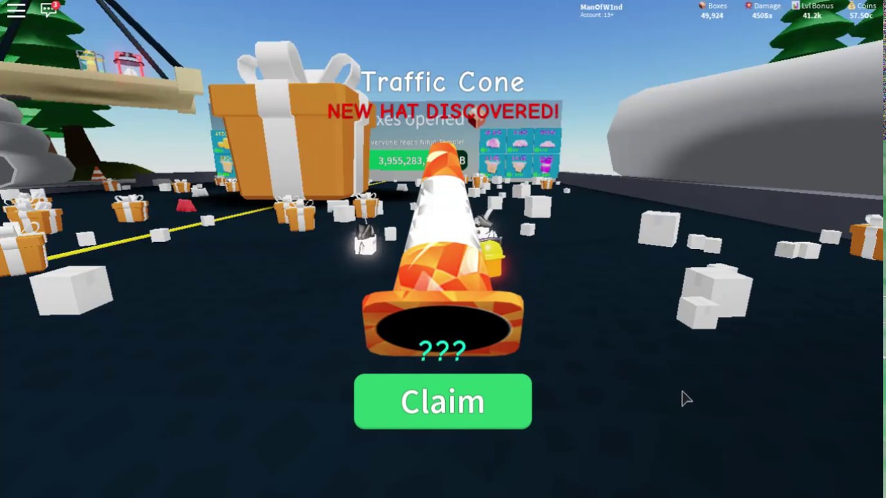 Mythical Hat Traffic Cone In Construction Roblox Youtube - how to get traffic cone hat roblox
