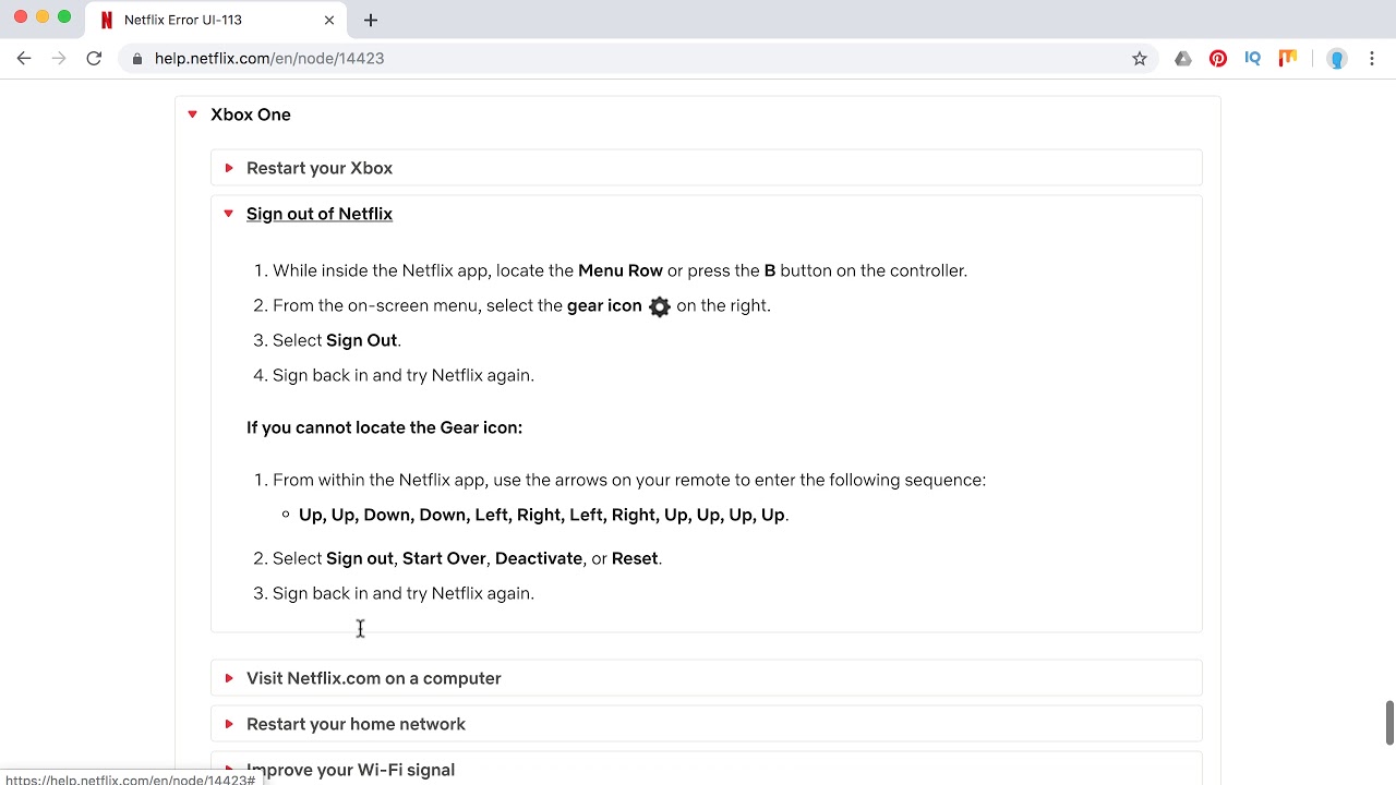 Como resolver erro UI-113 Netflix 