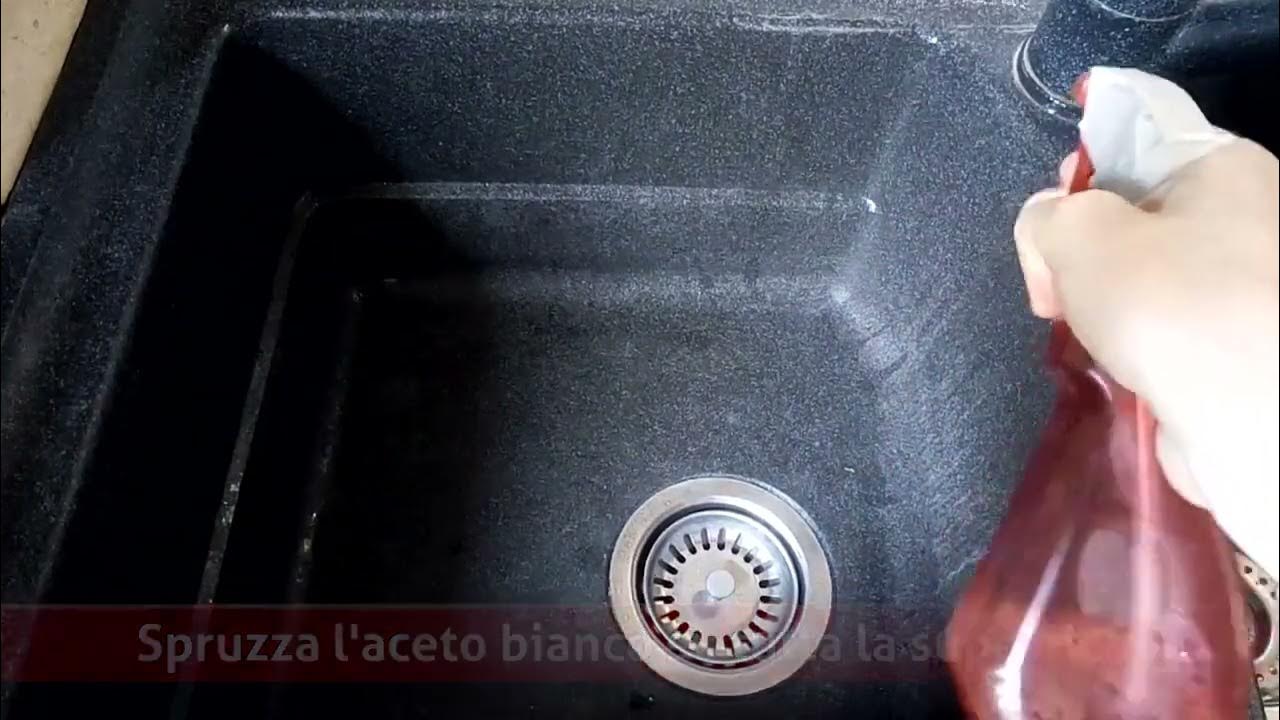 Come pulire il lavello Franke nero How to clean black Franke sink YouTube