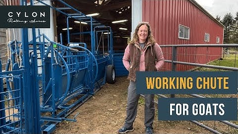 Working chute for goats — Sydell Transport unit - 16’ alley with 8’ diameter tub and spin doctor