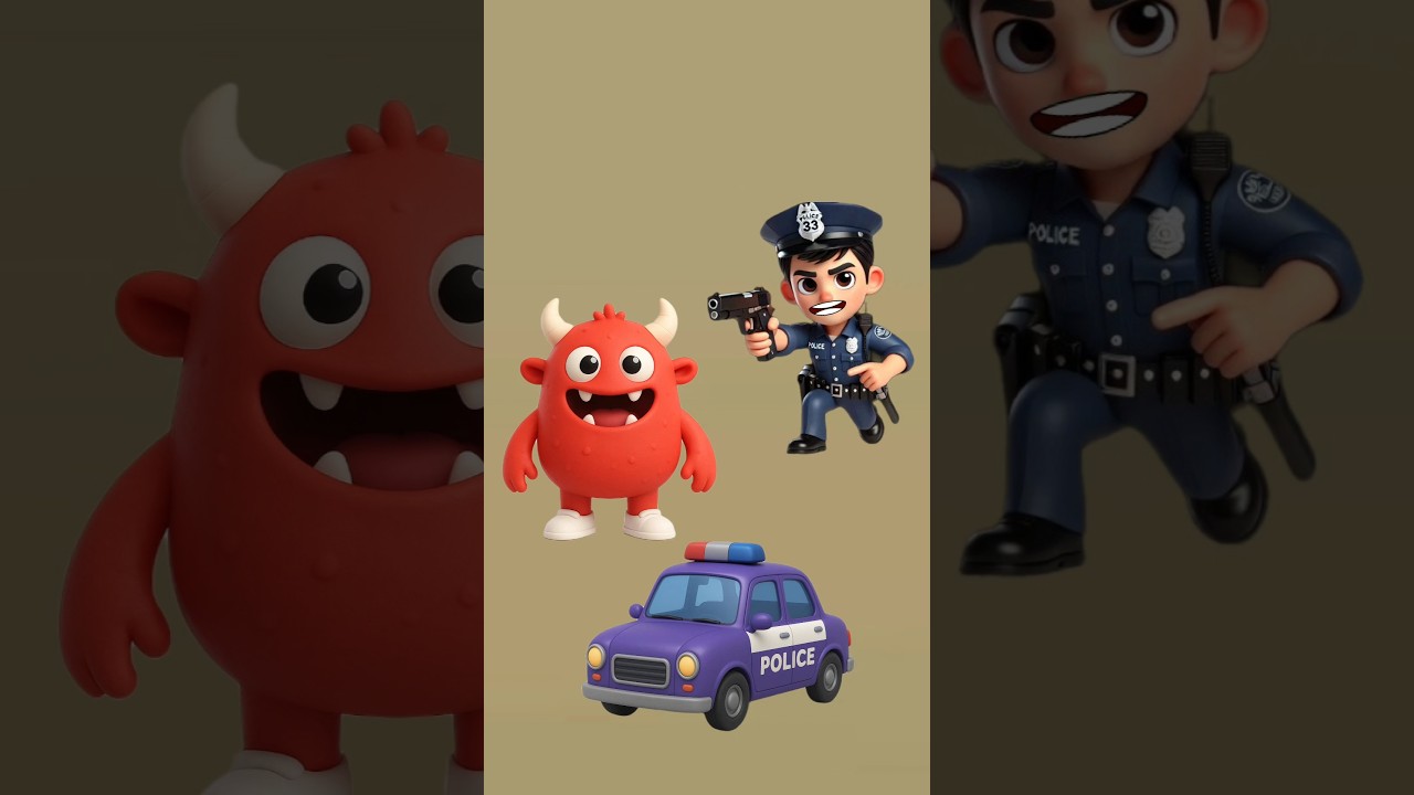 The Monster Eats My Police Car! 