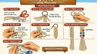 Macrame key holder grade 4 project #diy #cbe#artshorts 