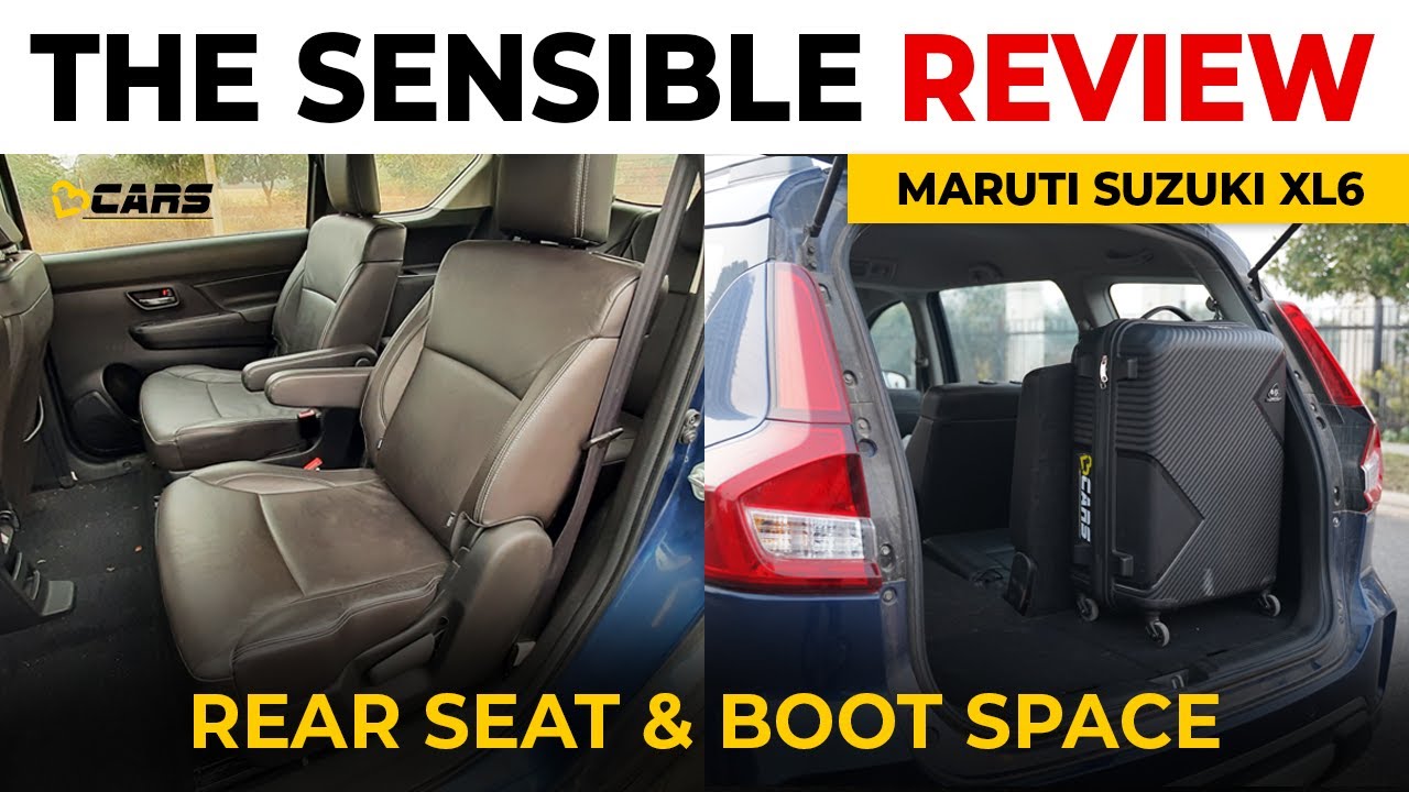 Maruti Suzuki XL6 Rear Seat & Boot Space Review Can 6 People Sit