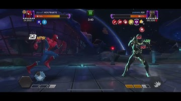 MCoC Starky vs Killmonger on node 23 (ebb flow intercept, sadist)