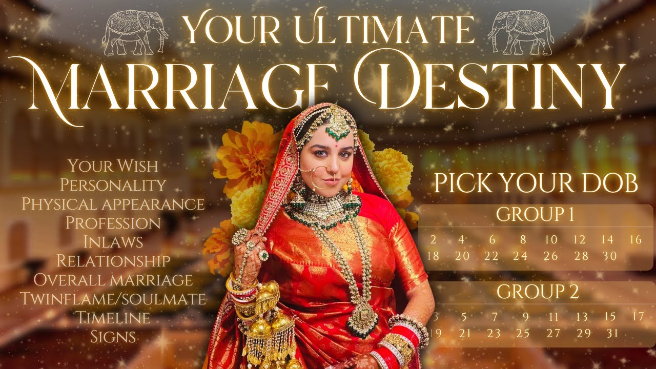 Pick your DOB | EXTREMELY DETAILED MARRIAGE PREDICTION & DESTINY for Singles & Married🔮Tarot-Hindi